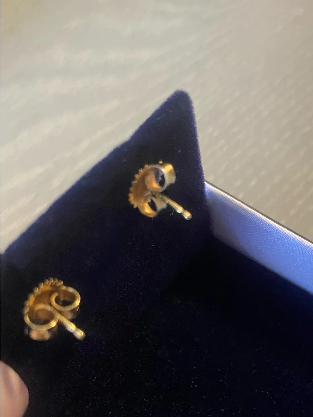 14K gold Moissanite stud earrings